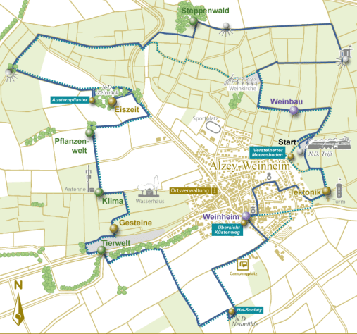 Streckenverlauf weinheimense-Route